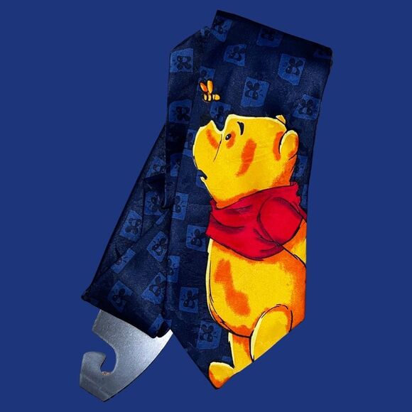 Vintage Disney Winnie The pooh Polyester Neck Tie - Picture 1 of 2